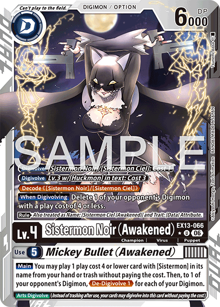 EX13-066Sistermon Noir (Awakened)