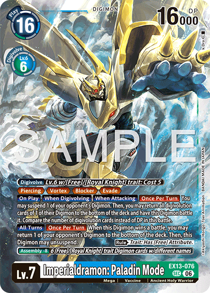 EX13-076Imperialdramon: Paladin Mode