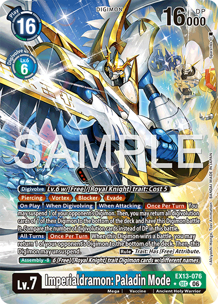 EX13-076Imperialdramon: Paladin Mode