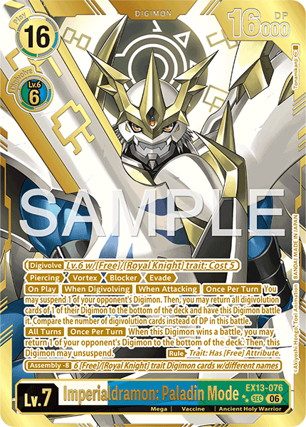 EX13-076Imperialdramon: Paladin Mode