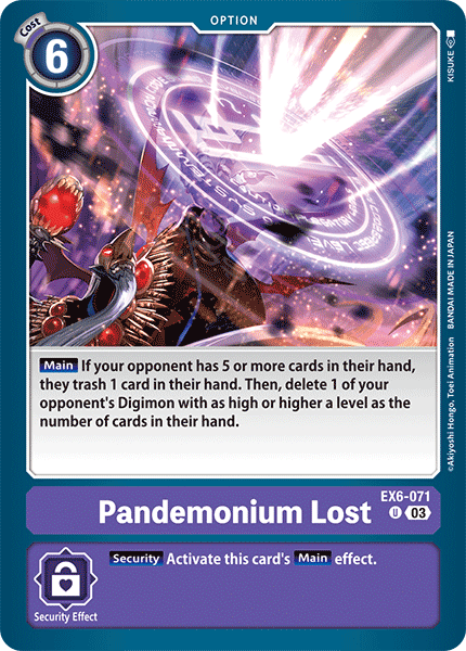 EX6-071Pandemonium Lost