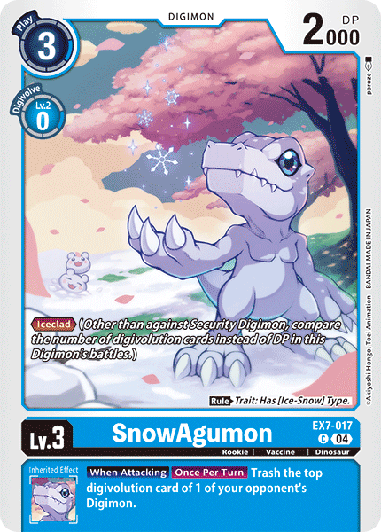 EX7-017SnowAgumon