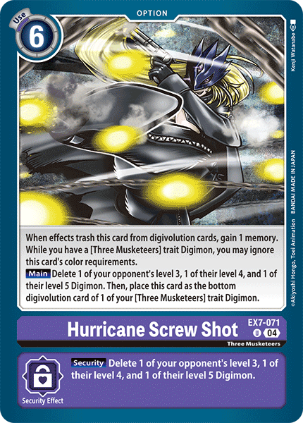 EX7-071Hurricane Screw Shot