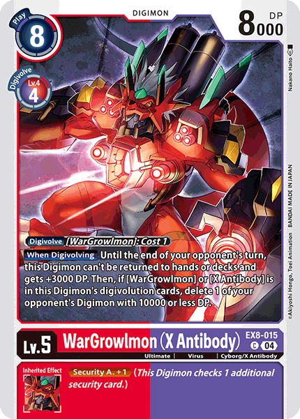 EX8-015WarGrowlmon (X Antibody)