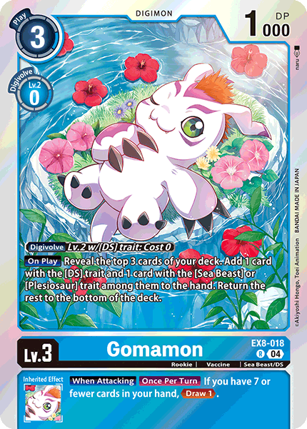 EX8-018Gomamon