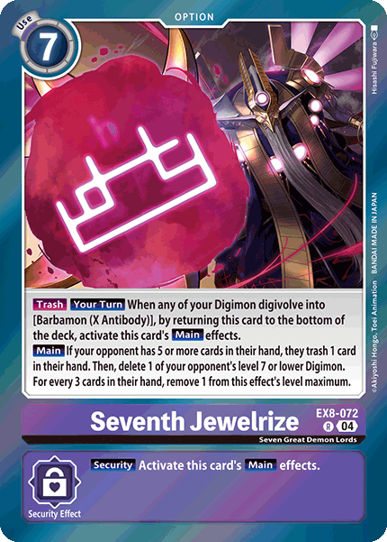 EX8-072Seventh Jewelrize