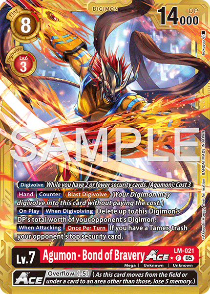 LM-021Agumon - Bond of Bravery ACE