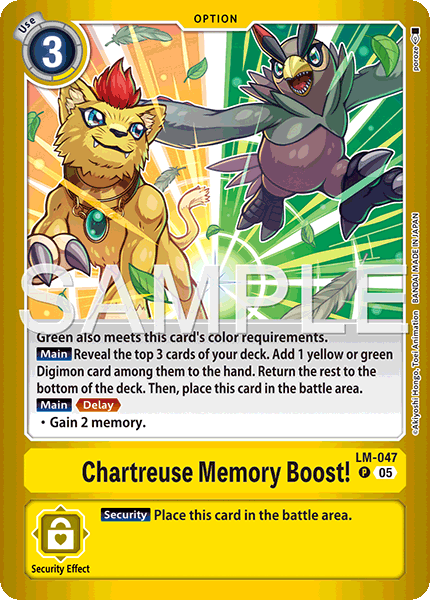 LM-047Chartreuse Memory Boost!