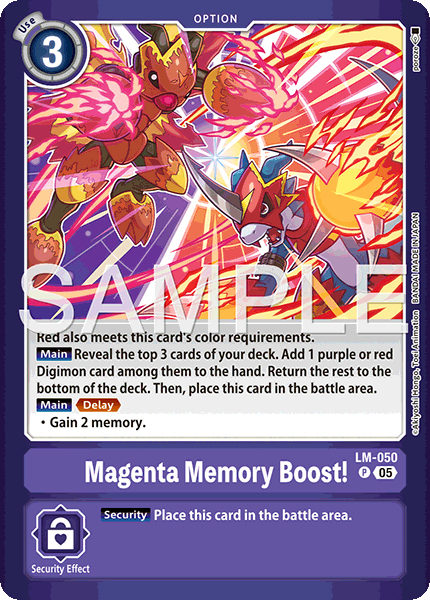 LM-050Magenta Memory Boost!