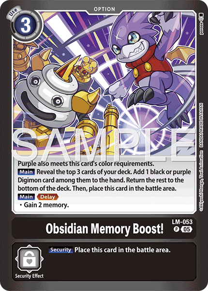 LM-053Obsidian Memory Boost!