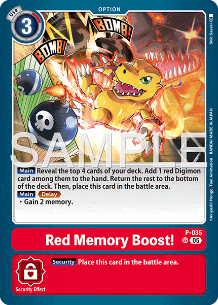 P-035Red Memory Boost!