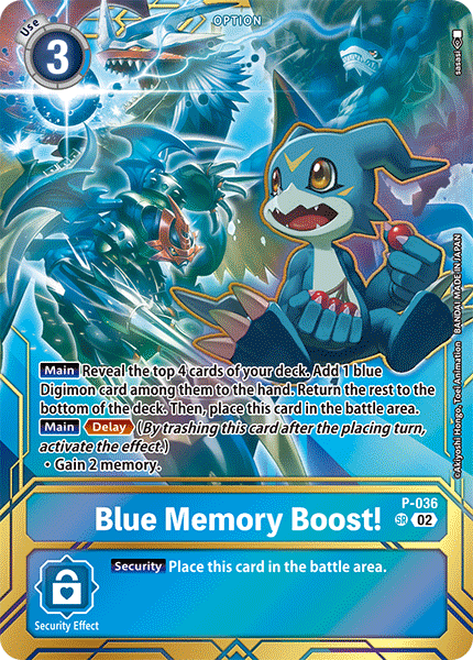 P-036Blue Memory Boost!