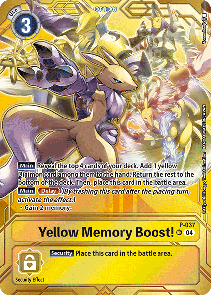 P-037Yellow Memory Boost!