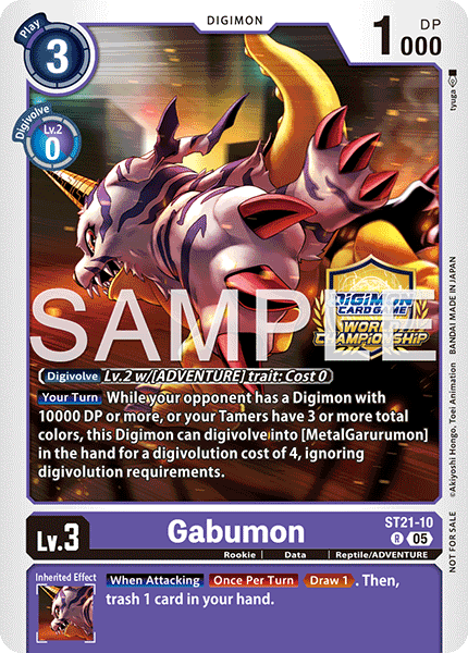 ST21-10Gabumon