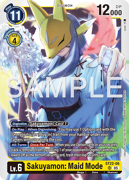 ST22-06Sakuyamon: Maid Mode