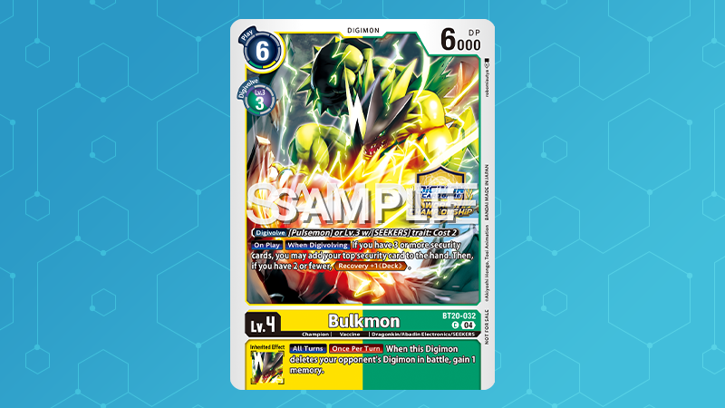 BT20-032 Bulkmon Alt-Art Promo Card