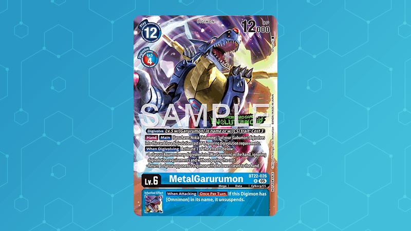 BT22-026 MetalGarurumon (Alt-Art)