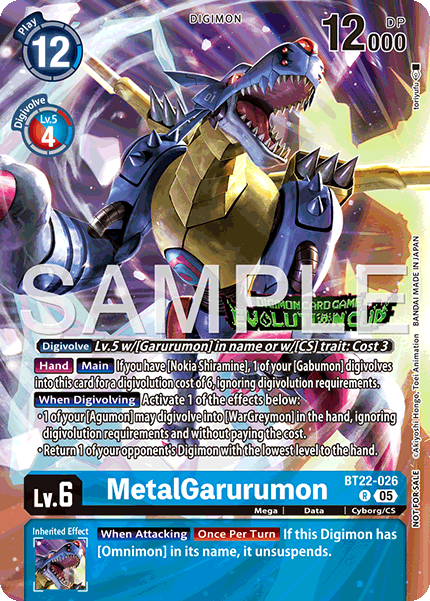 BT22-026 MetalGarurumon (Alt-Art)