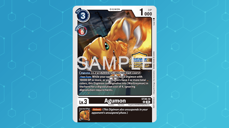 Regionals 26-27 Promotion Card: Agumon