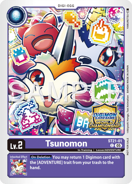 ST21-01 Tsunomon Alt-Art Promo Card