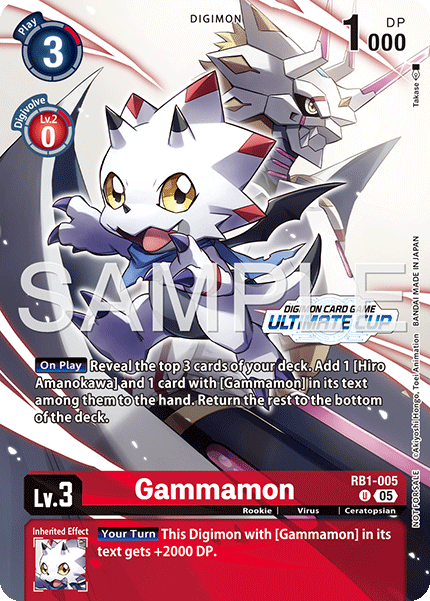 RB1-005 Gammamon Alt-Art Promo Card