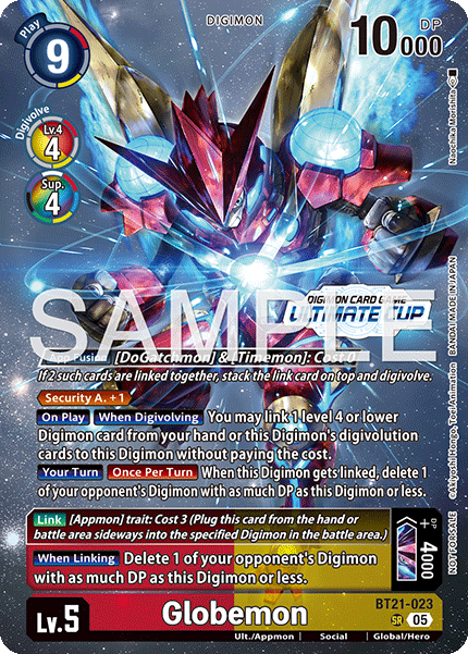 BT21-023 Globemon Alt-Art Promo Card