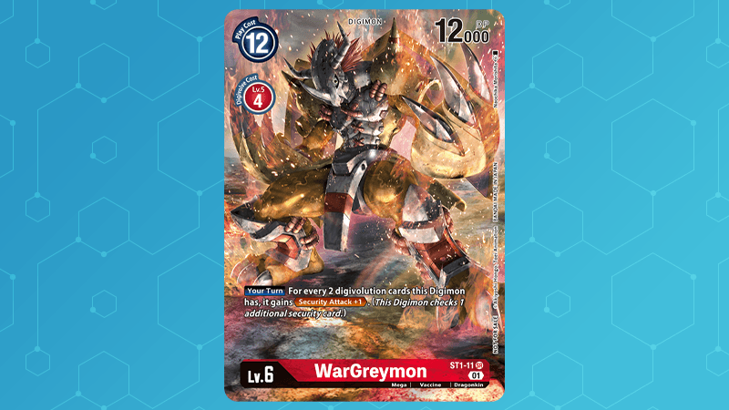 WarGreymon ST1-11 Alt-Art Promo Card