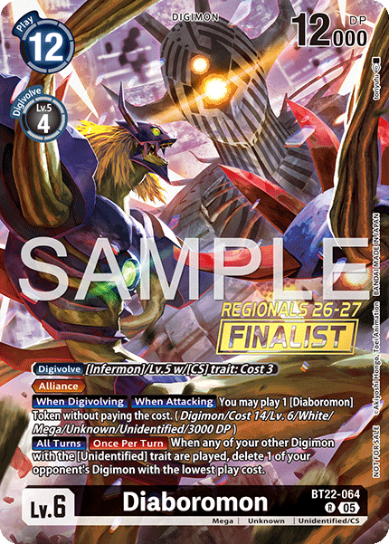 Regionals 26-27 Season 1 Finalist Card Set