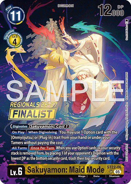 Regionals 26-27 Season 1 Finalist Card Set