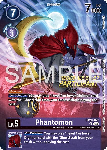 Regionals 26-27 Season 1 Participation Card Set
