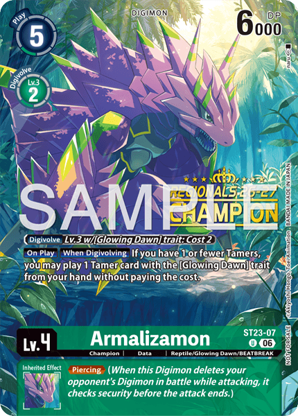 Regionals 26-27 Season 2 Champion Card Set