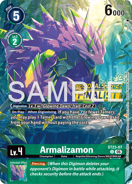 Regionals 26-27 Season 2 Finalist Card Set