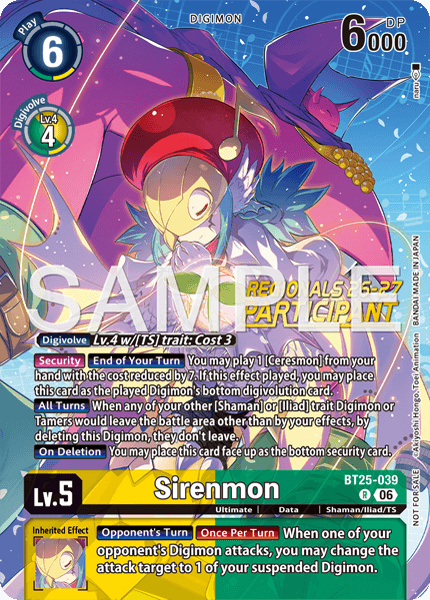 Regionals 26-27 Season 2 Participation Card Set