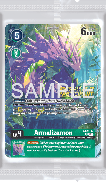 Regionals 26-27 Season 2 Participation Card Set