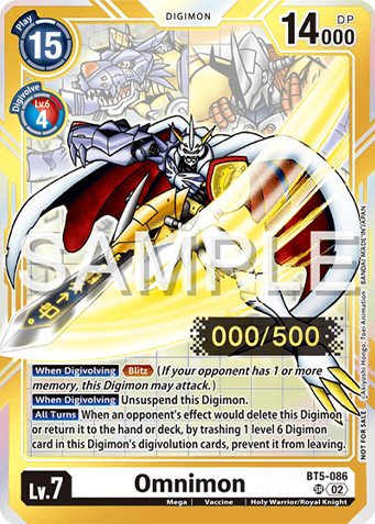 2024 Serial Number Card Omnimon