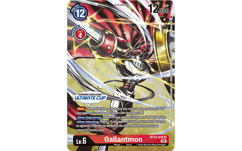 BT12-018 Gallantmon Mode Alt-Art Promo Card