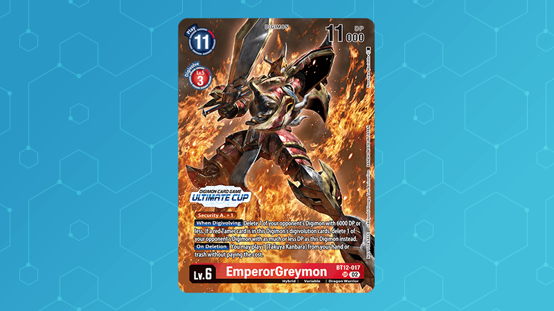 BT12-017 EmperorGreymon <br>Alt-Art Promo Card