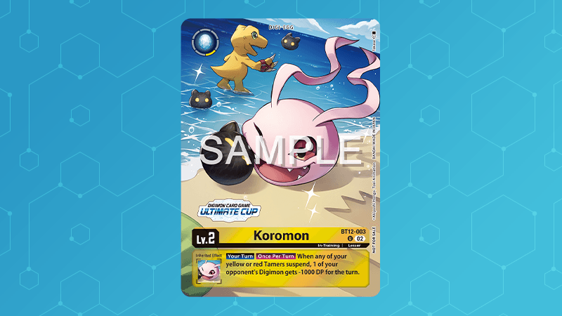 BT12-003 Koromon<br>Alt-Art Promo Card