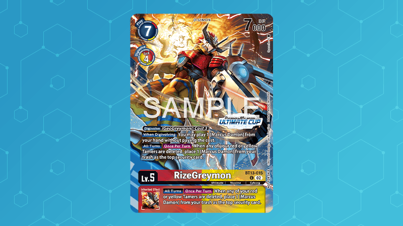 BT13-015 RizeGreymon <br>Alt-Art Promo Card