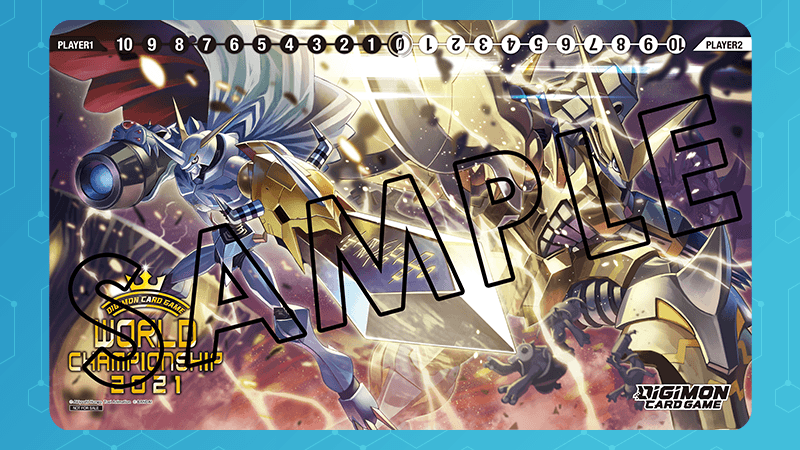 2021 Worlds Omnimon and Shoutmon DX Playmat