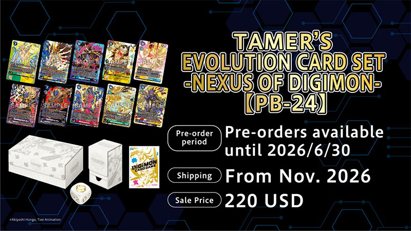 TAMER’S EVOLUTION CARD SET -NEXUS OF DIGIMON-【PB-24】