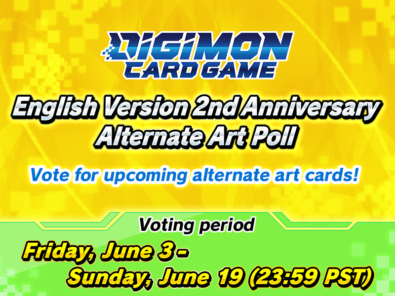 Digimon Card Game English Version 2nd Anniversary Alternate Art Poll
