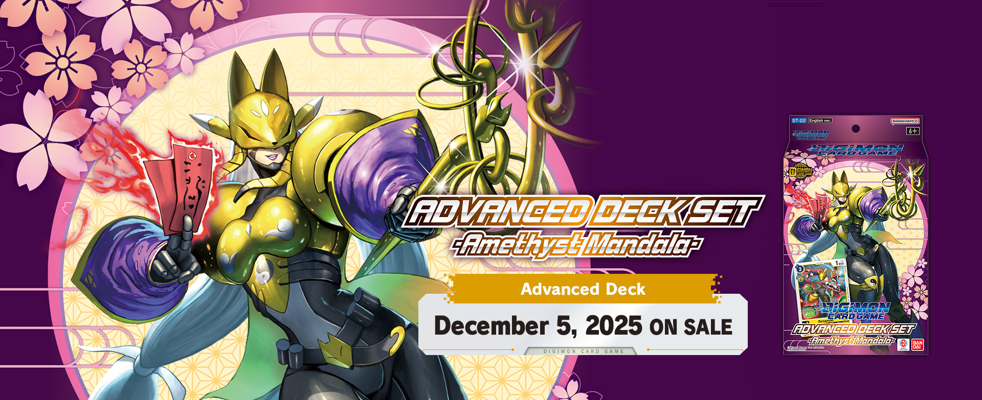 DIGIMON CARD GAME AMETHYST MANDALA [ST-22]