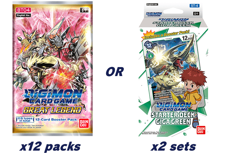 Great Legend BT04 Digimon Card Game Booster Pack 