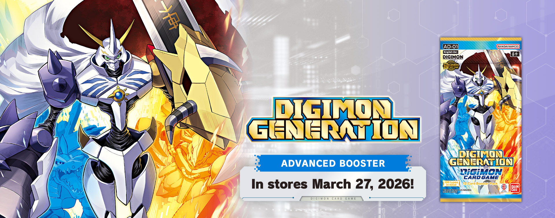 DIGIMON CARD GAME ADVANCED BOOSTER DIGIMON GENERATION [AD-01] − PRODUCTS｜Digimon  Card Game