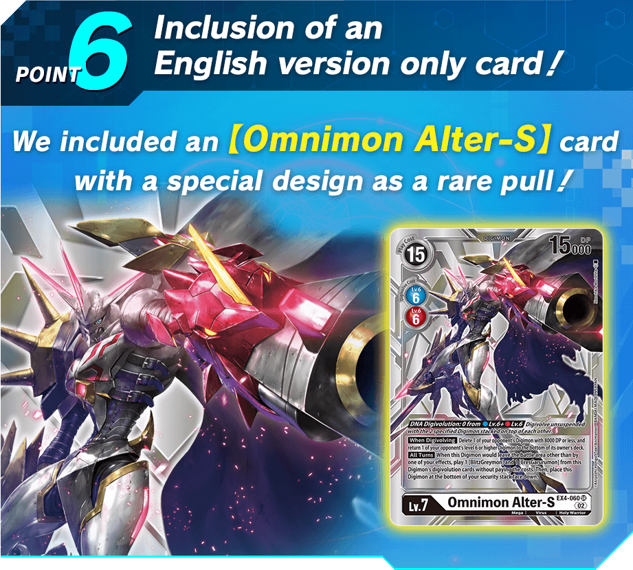 POINT6 Inclusion of an English version only card!