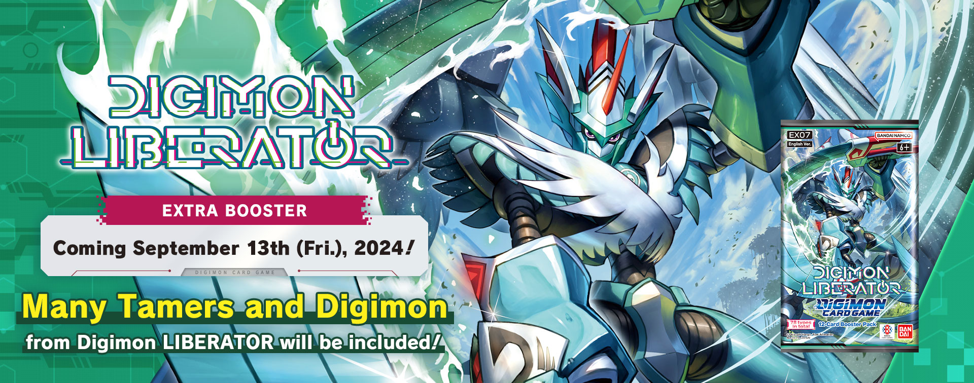 DIGIMON CARD GAME<br>EXTRA BOOSTER DIGIMON LIBERATOR [EX-07]