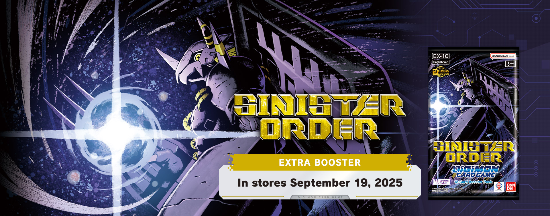 DIGIMON CARD GAME EXTRA BOOSTER SINISTER ORDER [EX-10]