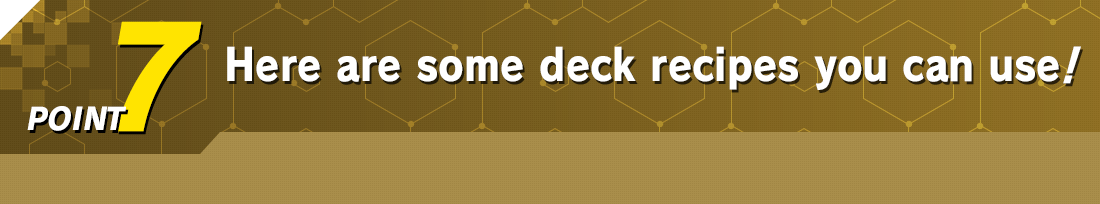 Here are some deck recipes you can use!