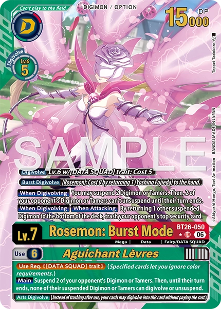 BT26-050 Rosemon: Burst Mode / Aguichant Lèvres